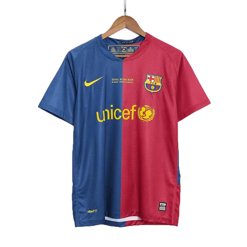 Vintage Messi Barcelona Home Kit 2008/09 - UCL Final