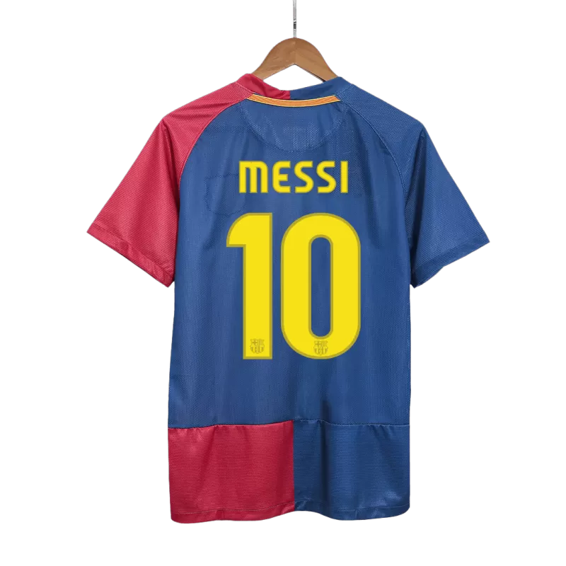 Vintage Messi Barcelona Home Kit 2008/09 - UCL Final